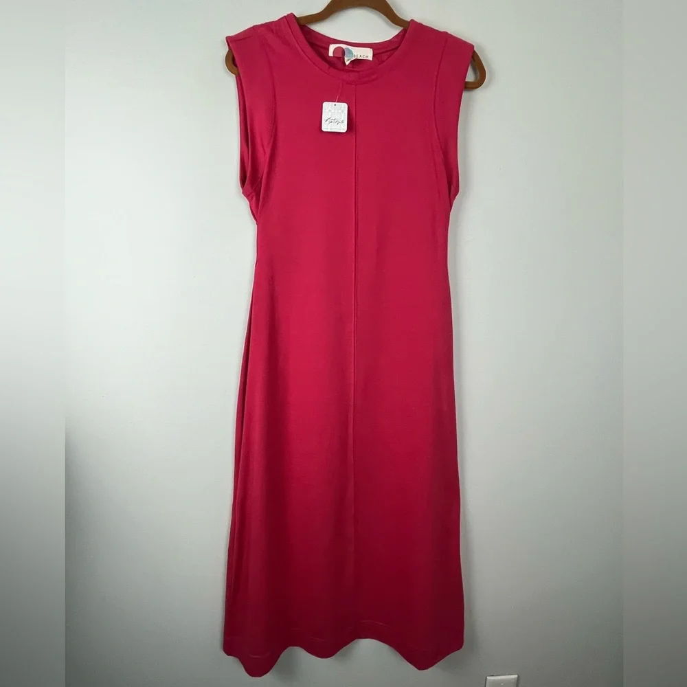 NWT Free People FP Beach Simone Midi Red Jalapeno Dress XS